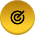 Home 3 Target icon on a gold button, representing goals and focus.