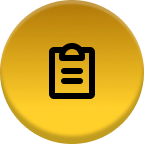Home 5 Clipboard icon on gold button.